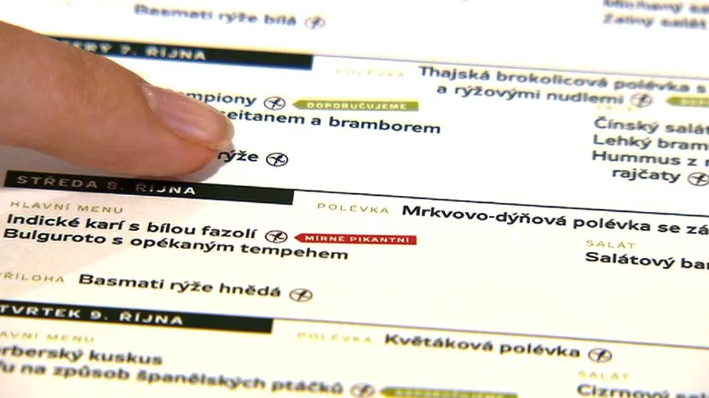 Jídelní lístek