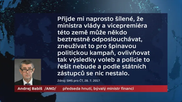 Andrej Babiš k odkladu trestního oznámení