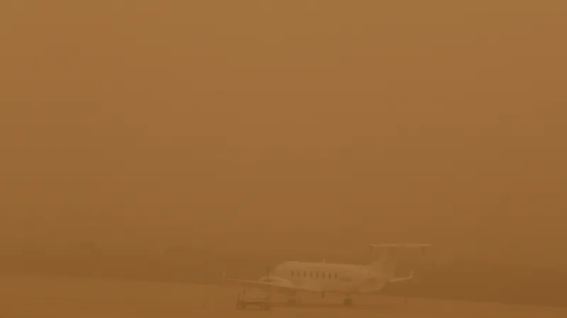 Letiště na ostrově Gran Canaria v únoru 2020