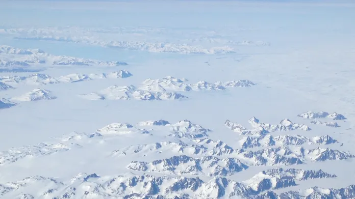 Grónsko z letadla