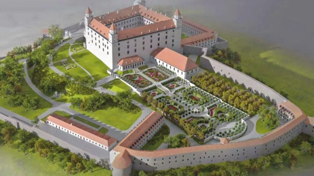 Vizualizace projektu na Bratislavském hradě