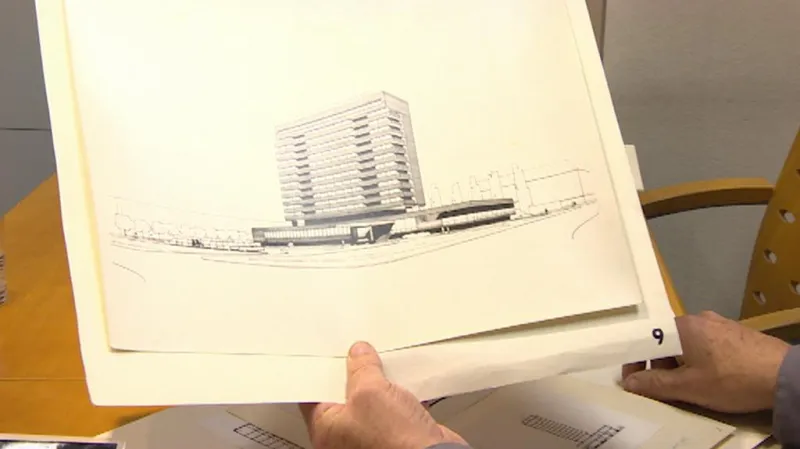 Původní návrh hotelu Černigov