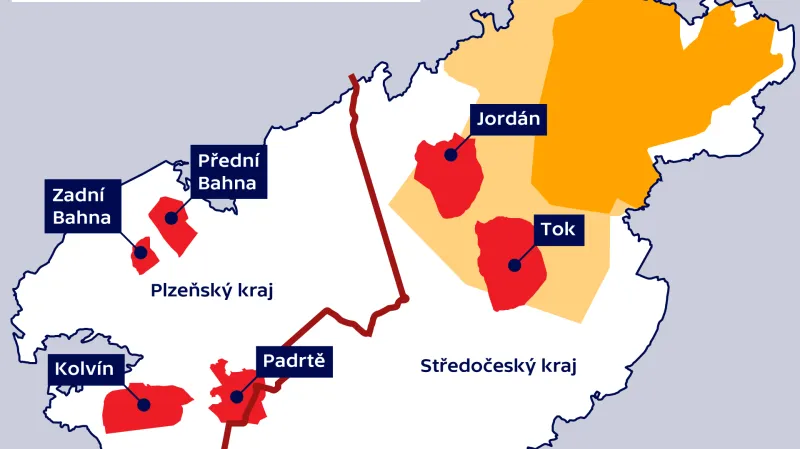 Trvale nepřístupné části zrušeného vojenského újezdu Brdy