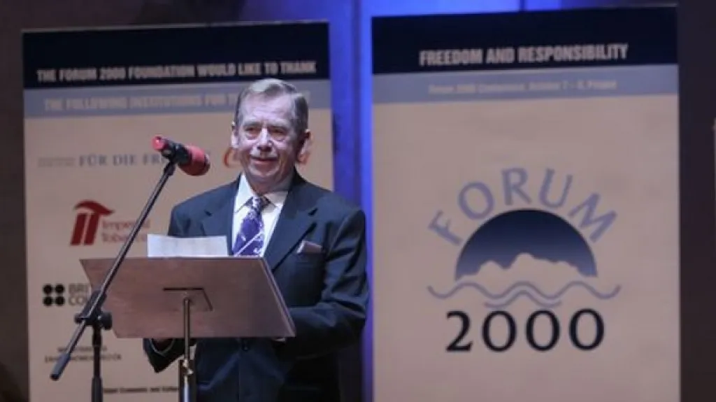 Václav Havel na Foru 2000