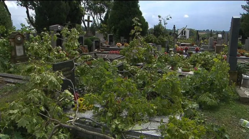 Bouřky potrápily Česko