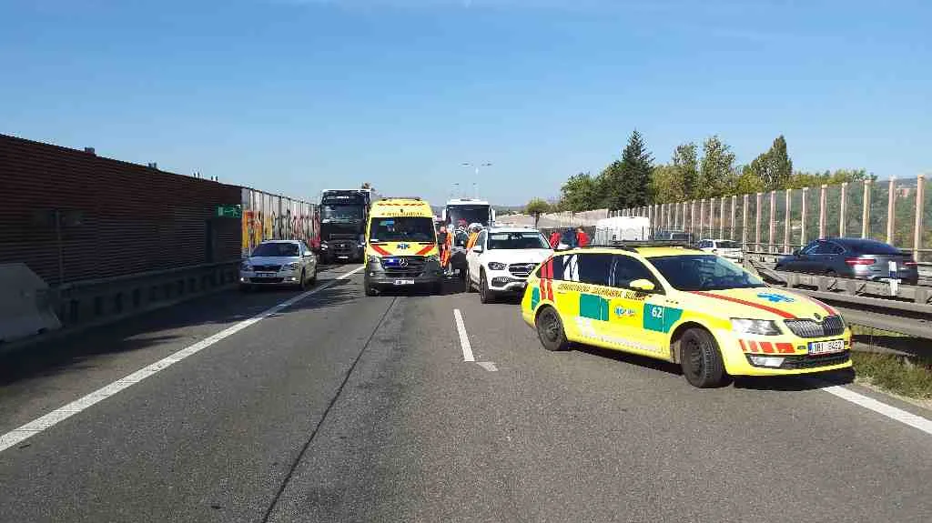 Nehoda na D1 v Brně