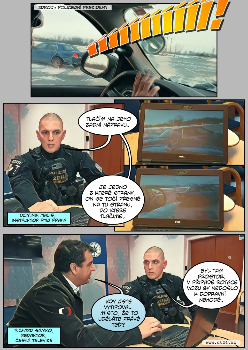 Nové bezpečností rámy pro policejní auta