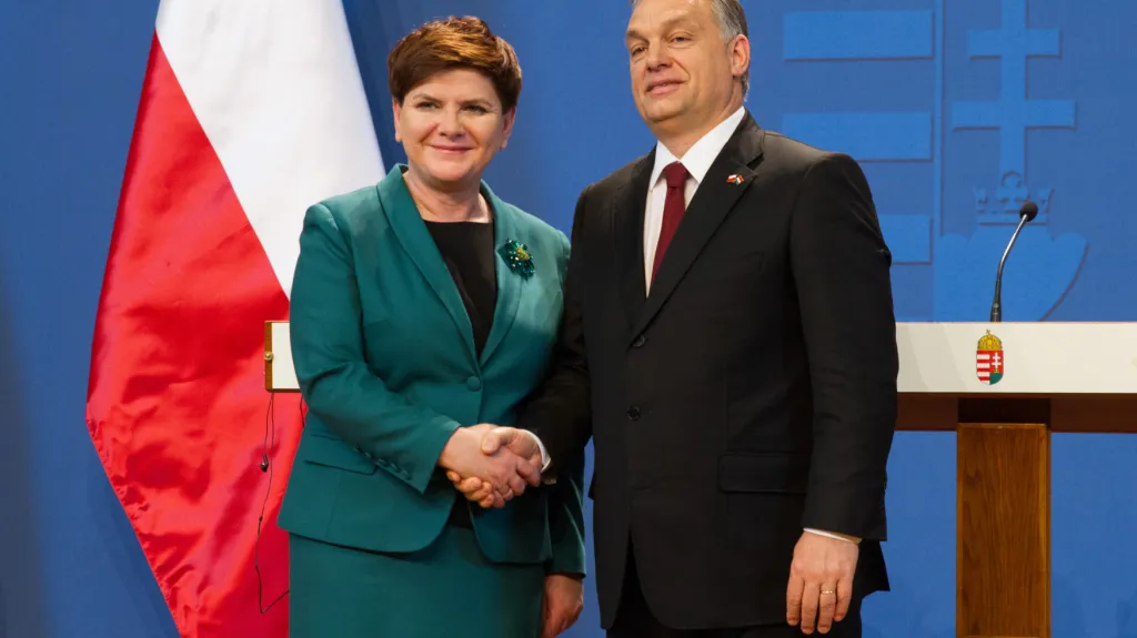 Beata Szydlová a Viktor Orbán