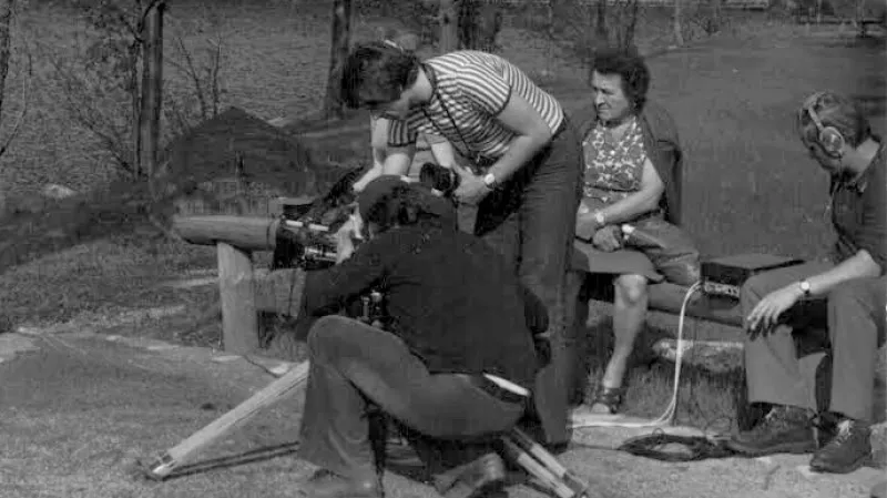 Natáčení Československé televize v roce 1975