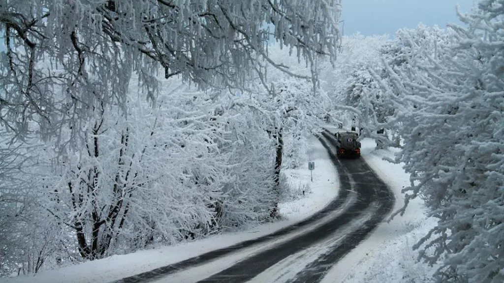 Námraza na Olešnicku