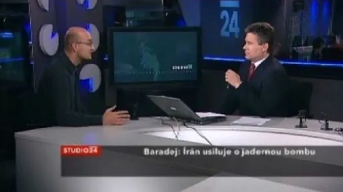 Studio ČT24 - Írán usiluje o jadernou bombu