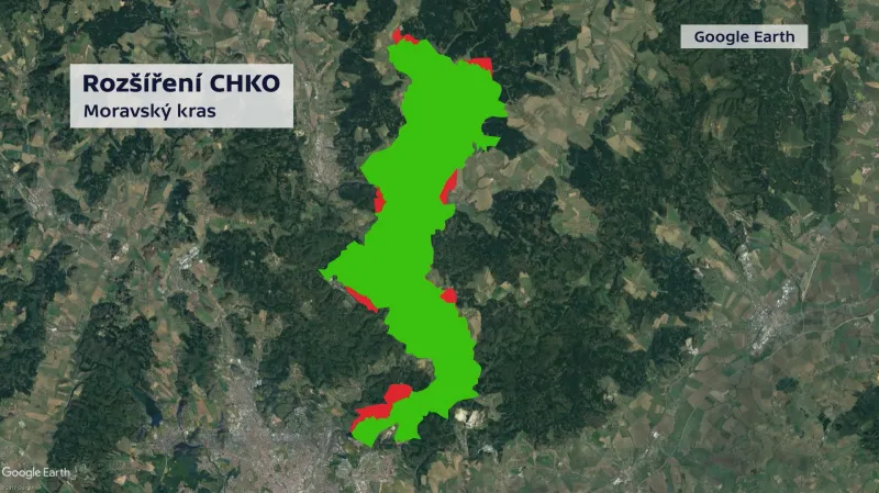 Rozšíření CHKO Moravský kras