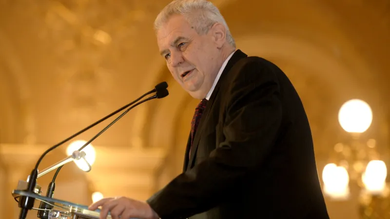 Miloš Zeman na Žofínském fóru