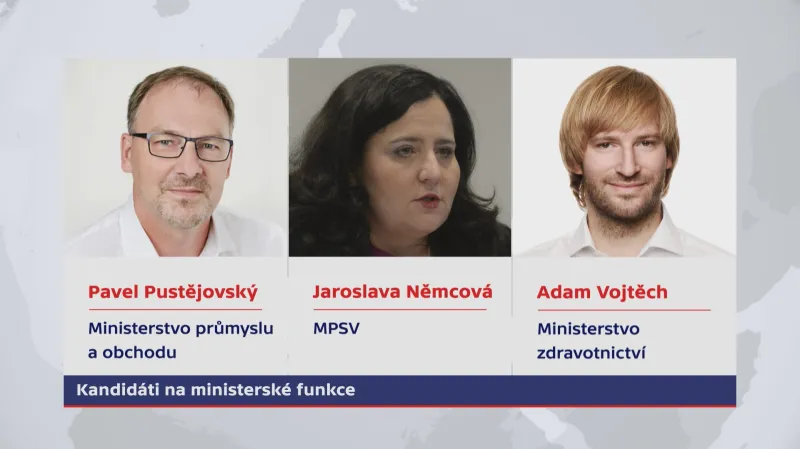 Kandidáti na nové ministry