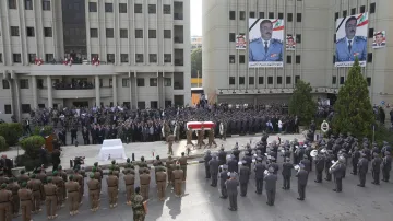 Pohřeb Hasana v Libanonu