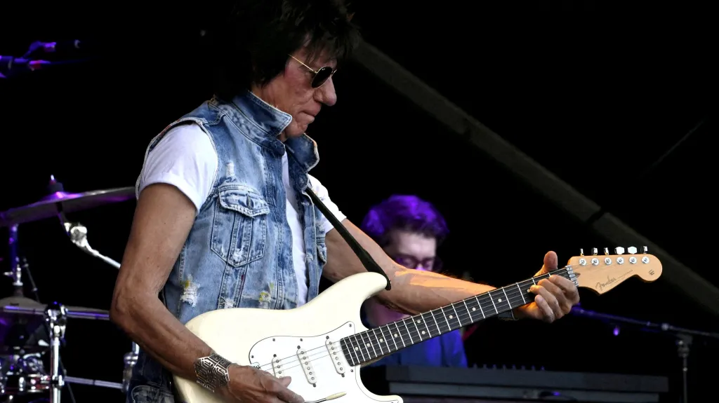 Jeff Beck v Helsinkách v červnu 2022