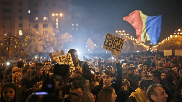 Demonstrace v Bukurešti