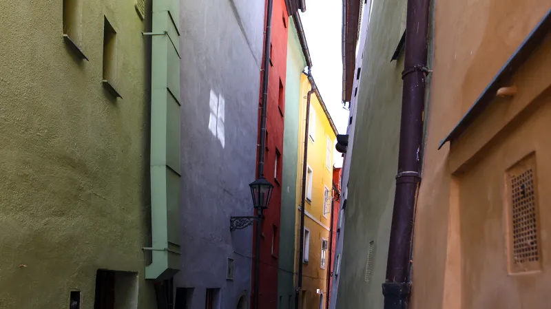 Špalíček v Chebu a Kramářská ulička