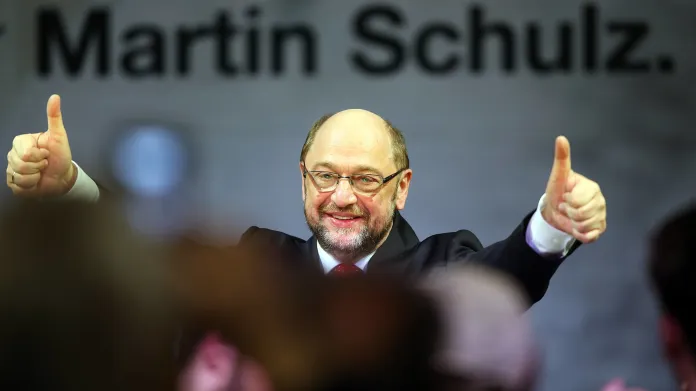 Kandidát německé sociální demokracie (SPD) na kancléře a bývalý předseda Evropského parlamentu Martin Schulz