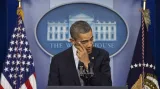 Prezident Barack Obama při emotivním projevu ke střelbě v Connecticutu