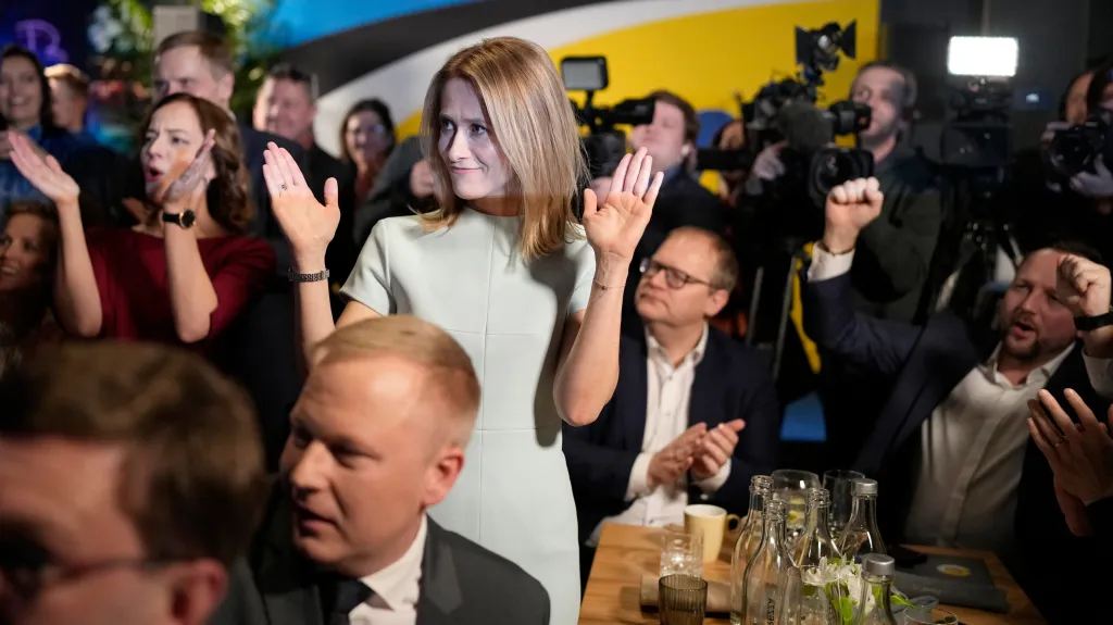 Estonská premiérka Kaja Kallasová reaguje na předběžné výsledky