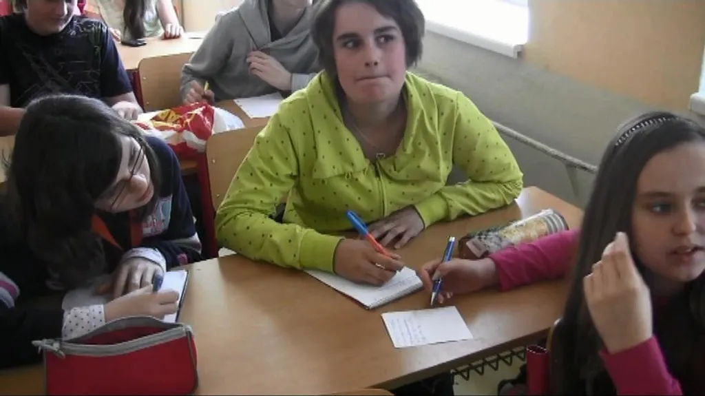 Žáci při projektovém dnu na téma Afrika