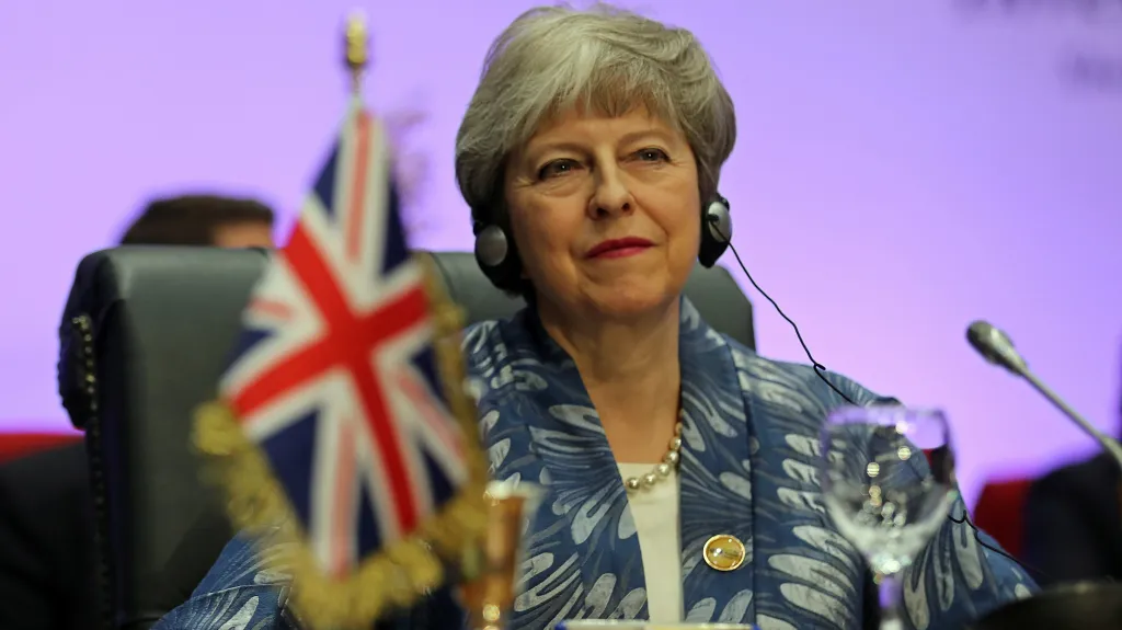 Theresa Mayová na summitu Ligy arabských států a EU