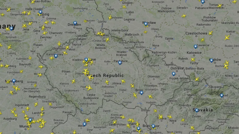 Díky speciálním aplikacím může přelety sledovat každý