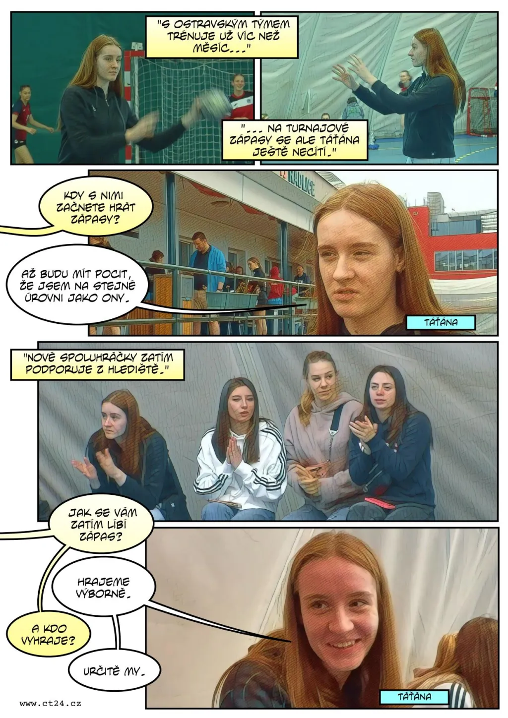 Před válkou na Ukrajině uprchla i čtveřice házenkářek. Nyní trénují v Ostravě