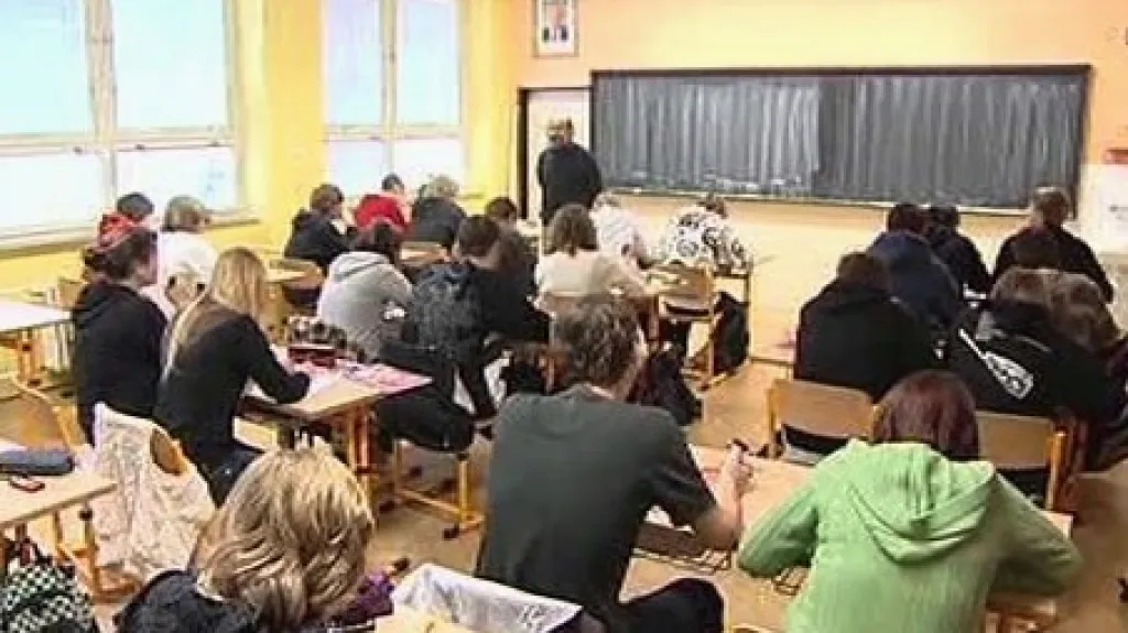 Studenti při vyučování