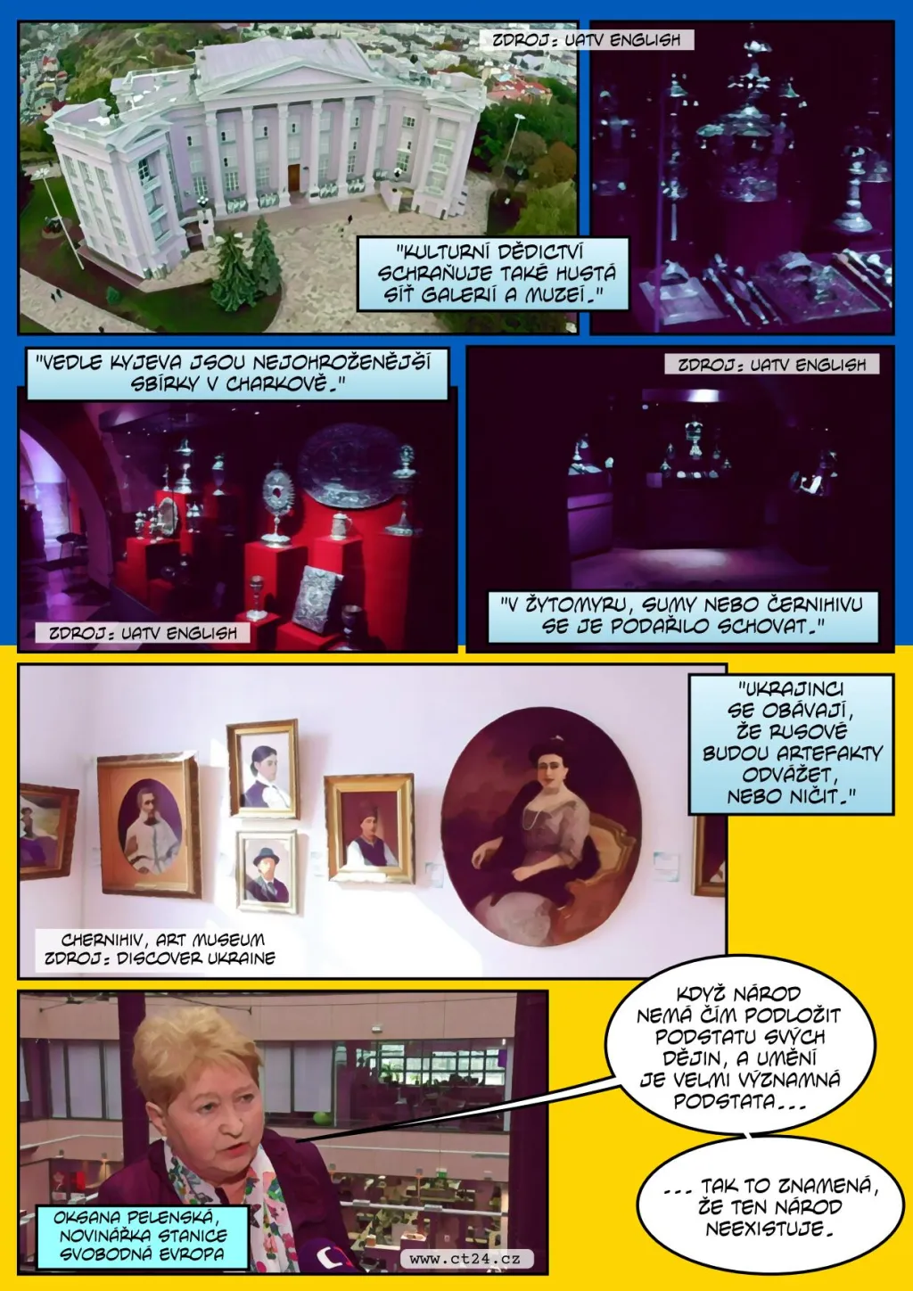 Rusové nám záměrně ničí kulturní dědictví, zní z Ukrajiny