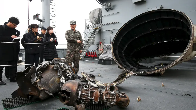 Trosky severokorejské rakety