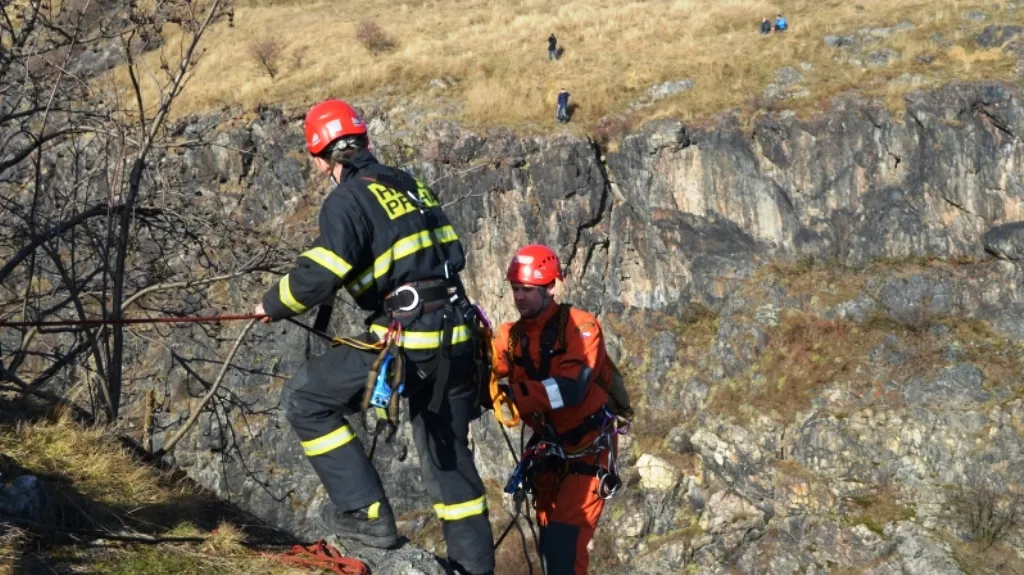 Zásah hasičů v Divoké Šárce