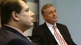 Jiří Paroubek a Mirek Topolánek