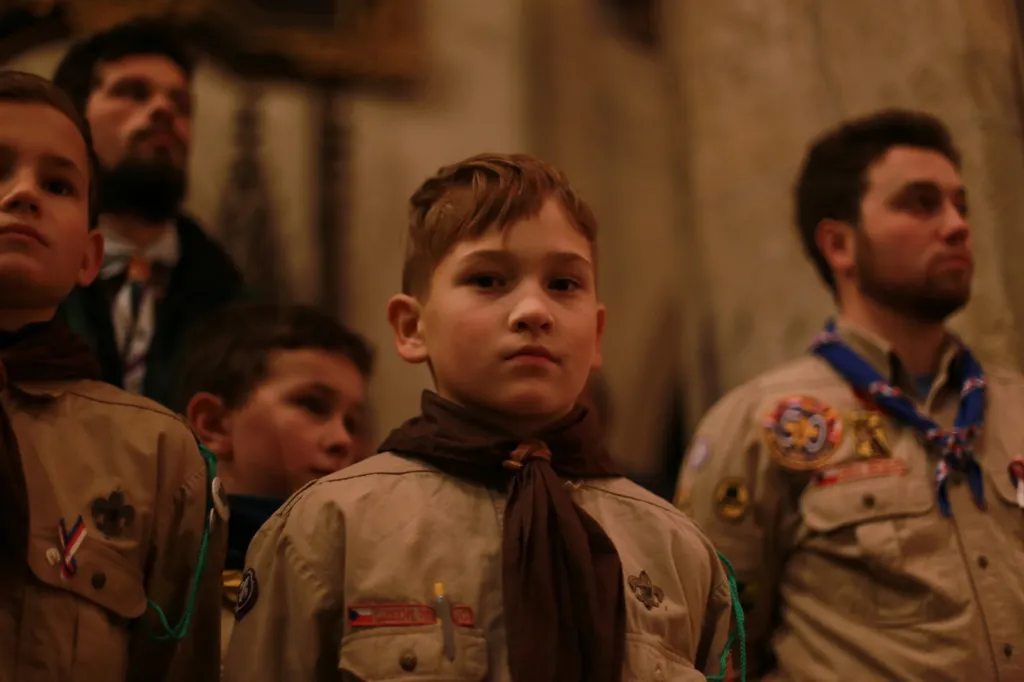 Chrám sv. Barbory - slovo arciděkana Jana Uhlíře, studentský pěvecký sbor Gaudeamus zazpíval Modlitbu pro Martu, svatováclavský chorál a českou státní hymnu