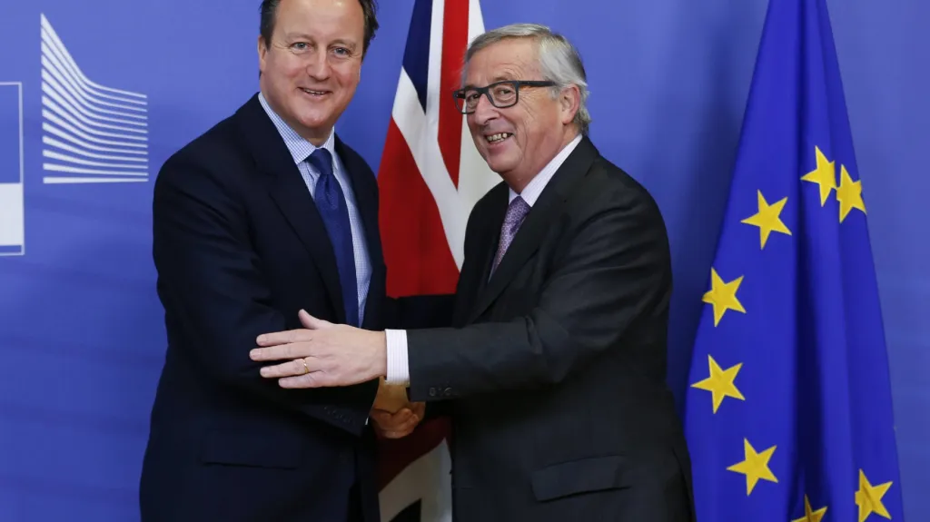 David Cameron a Jean-Claude Juncker