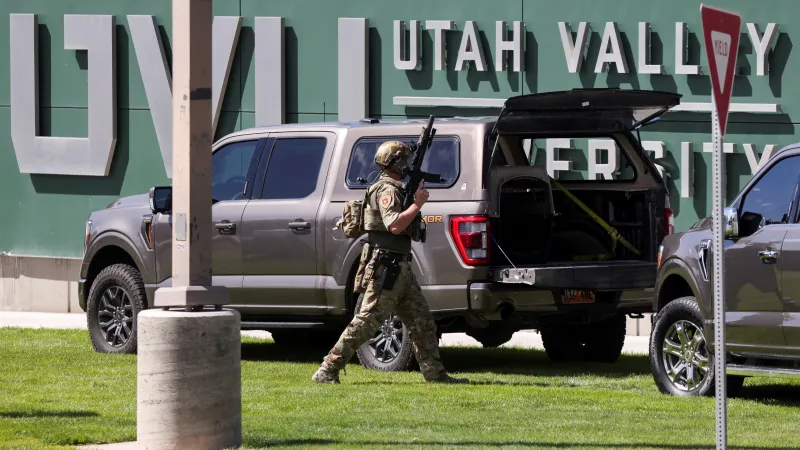 Místo útoku před univerzitou v Utahu